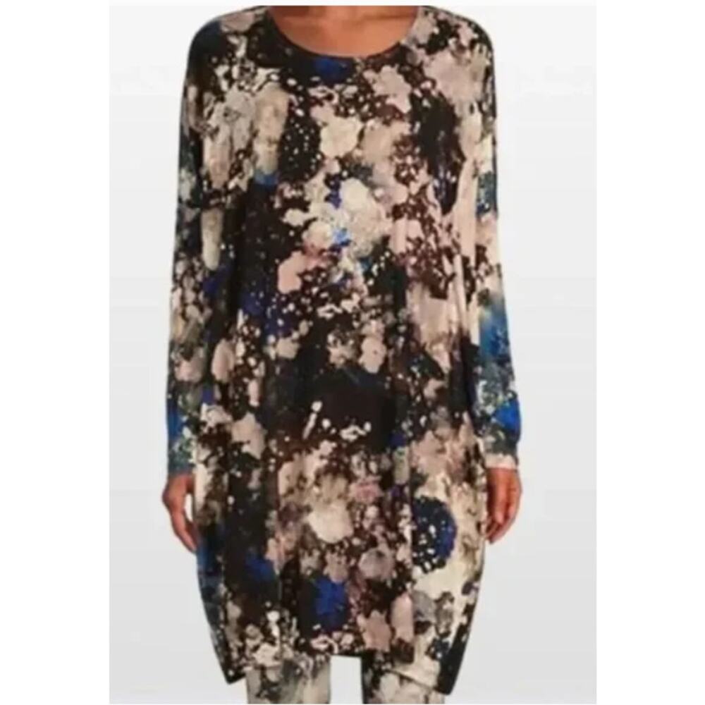 Bryn Walker Damien Tunic Women’s XS Galaxy Print Knit Jersey Long Sleeve Artsy